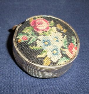 Vintage Small Metal 3 Tape Measure Needlework Cover Collectible 