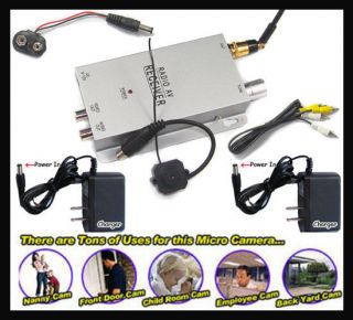 Mini Wireless Spy Pinhole Nanny Micro Camera Cam System