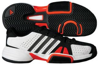 NEW Adidas adipower Barricade Team 2 XJ JR Tennis Shoes  White/Iron/Bl 