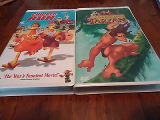 Lot of 2 VHS Tarzan and Chicken Run