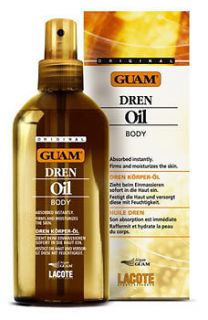 Guam Dren Oil Anti Cellulite Treatment Green Tea Algae + FREE GUAM 