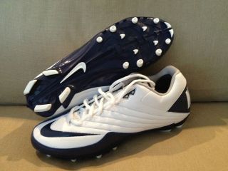 NEW Nike Super Speed TD Low Mens Football Cleats White/Navy $95