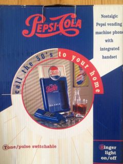 Pepsi Cola Vending Machine Phone w/ Integrated Handset Vintage 