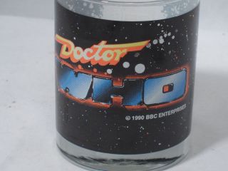   1990 BBC Doctor Who Disappearing Appearing TARDIS Heavy Drinking Glass
