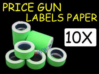5000 pcs * New Green Label Paper Tag for Motex MX 5500 Price Gun 