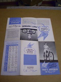 Vintage Collectable Bicycle Literature Prewar Dayton Huffman Catalog