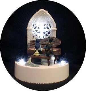 Corpse Bride & Victor Piano Wedding Cake Topper Tim Burtons Lighted 