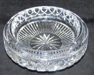 Brilliant Heavy Cut Glass VHeavy Thick 4 Slotted 7 Ash Tray