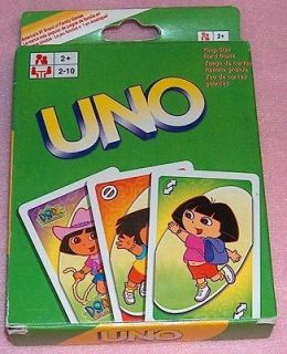DORA THE EXPLORER UNO PLAYING CARDS GAME BOOTS NICK JR.