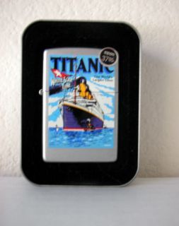 Genuine White Star Line Titanic Zippo Lighter, 2001  Brand New