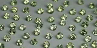   mm Round Diamond Cut Fine Sparkling Natural Peridot VVS Loose Gems