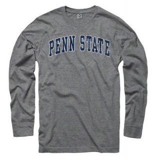   Nittany Lions Heather Grey Tradition Ring Spun Long Sleeve T Shirt