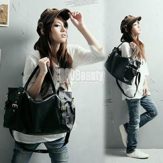 New Fashion Korean Style Women Lady PU Leather Handbag Shoulder Bag 