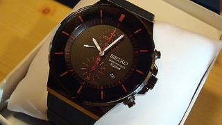 Seiko New SNDD61 Chronograph Timer with Date in the New Mirror Black 