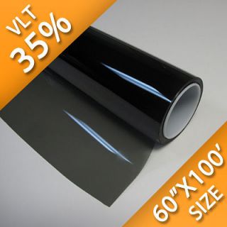 35% VLT Deluxe Dyed Glass Tinting Film for Auto, Home, Office 60x100 