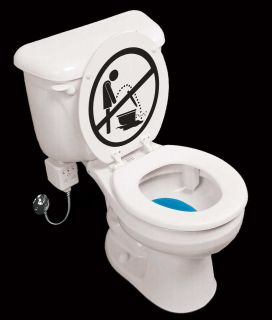 Keep Toilet Clean Wall Sign Decal Sticker, Highest Quality,made in USA 