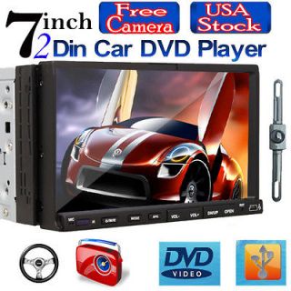   inch In Dash with CAMERA Touch Screen DVD Car Player Stereo RDS Radio