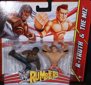 TRUTH & THE MIZ   WWE RUMBLERS TOY WRESTLING ACTION FIGURES 2 PACK