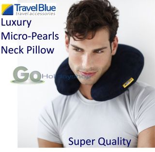 Micro Pearls Neck Head Roll Travel Pillow Luxury Soft Comfortable 