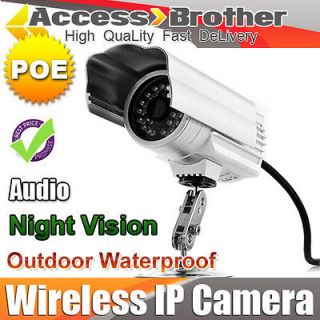 NEW Power Over Ethernet Outdoor Waterproof POE Wired IP Camera IR 