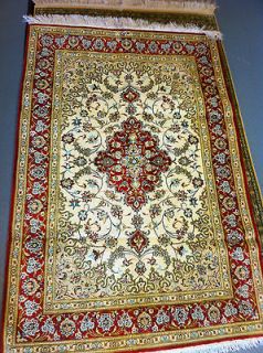 Kashmir rug 700 750kpsi handmade silk 3x5 area rug