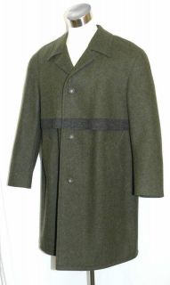   GREEN ~ LODEN WOOL Men German Hunting WINTER Trench Over COAT 48 XL