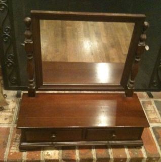 Willett Shaving Mirror, Hand Made 2 Dove Tailed Drawers,See 10Pix For 