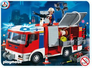 Fire Engine Truck Playmobil Toy 4821 New in Box