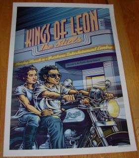KINGS OF LEON concert gig poster 3 16 09 BRISBAINE OZ