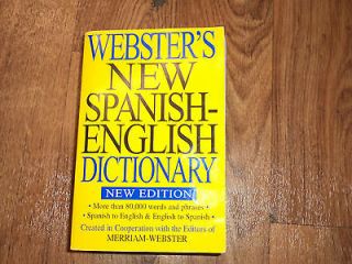 Websters New Spanish English Dictionary V2 (2006, Paperback)