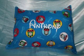 New HM Toddler Pillow Thomas the Tank Train Personalized Blue Green 