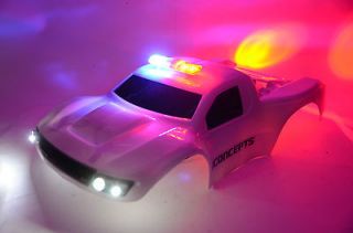 Traxxas Slash 1/10th Deluxe LED Light Set Police Light Bar Body not 