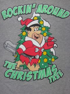   FRED Flintstone Christmas tree Vintage Retro New MENS S Shirt