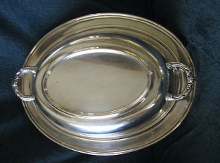 VINTAGE 3 PIECE EALES 1779 SILVER PLATED COVERED DISH