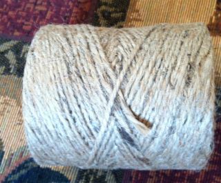NATURAL LIGHT BROWN JUTE cord twine craft macrame thick 2 ply 5  130 