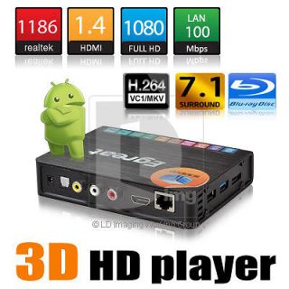 Egreat R6S 3D 1080p RTD1186DD Wifi H.264 HD Android HDMI 1.4 Video 