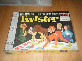 VINTAGE 1966 TWISTER GAME MILTON BRADLEY COMPLETE ORIGINAL FLOOR SHEET 