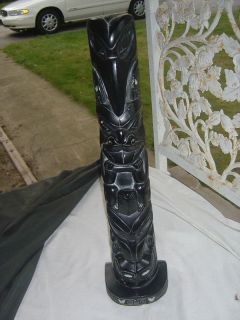   BACKER EGYPTIAN TOTEM POLE SCULPTURE North West Indian Tribes