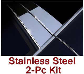 Quality P145028 Stainless Chrome Pillar Post Trim Kit   Set of 2
