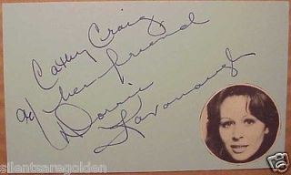   KAVANAUGH Actress TV 60s 70s autographed one 3x5 inch card #BTG17163