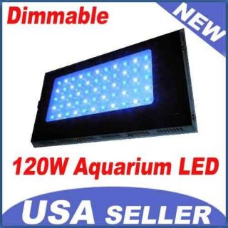 Dimmable 120W marine organism Aquarium Coral Reef Fish Tank LED Lamp 