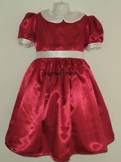 princess_trunk Little Orphan Annie Red Satin Dress Deluxe 4 Halloween 