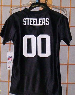 Pittsburgh Steelers 00 girls jersey youth sizes 12mo, 4T, Med(5,6 