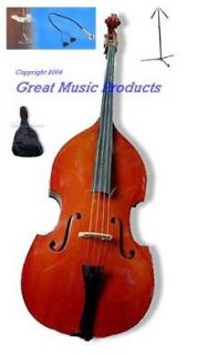 Newly listed 3/4 UPRIGHT STANDUP BASS ELECTRIC PICKUP STAND BAG BOW+