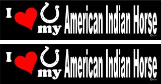 love my American Indian Horse horse trailer bumper stickers 