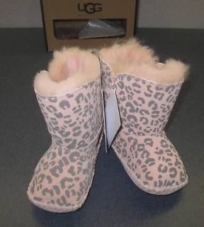 UGG INFANT CASSIE LEOPARD BOOTIES 1001781 BABY PINK LEOPARD SIZE 2/3 