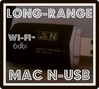   Apple MAC™ Wireless N Internet USB Adapter  WiFi 6dbi Network