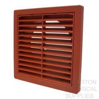   SQUARE 160MM x 160MM 5 120MM LOUVRED GRILL DUCTING AIR VENT COVER