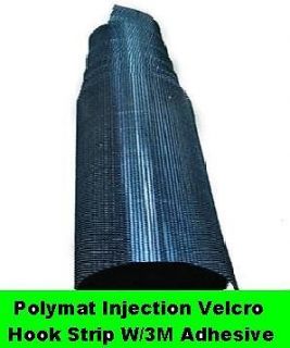   wide Polymat High Quality Injection Velcro Hook Strip with 3M adhesive