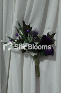 Thistle & Heather Scottish Buttonhole, Scottish Flowers
